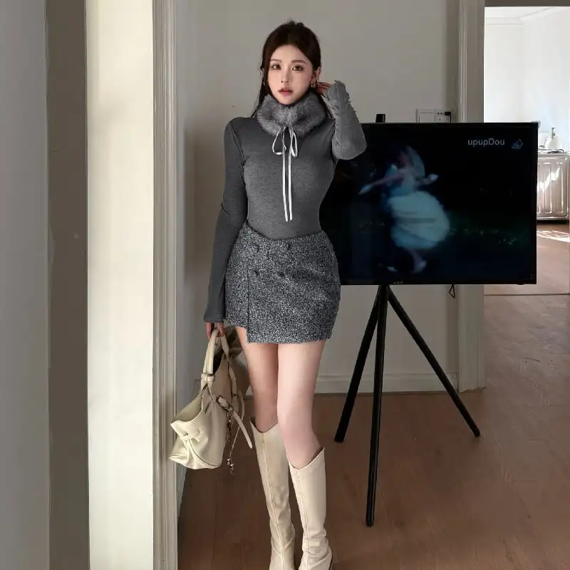 セットアップ 上品 トップス スカート ディリー 二点セット