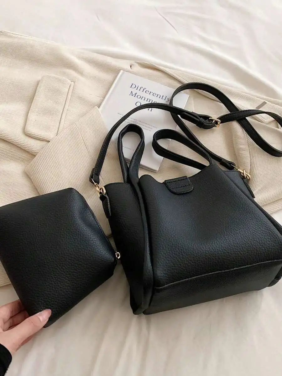 ショルダーバッグ シンプル 使いやすい 合わせやすい トレンド バッグ