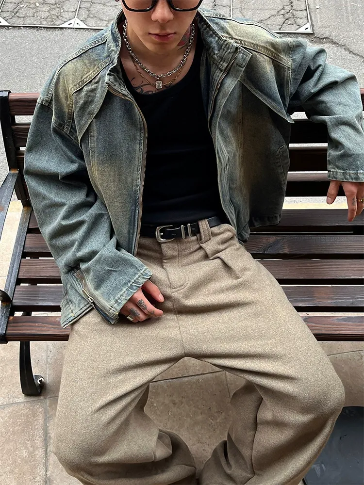 大人気 カッコイイ カジュアル 合わせやすい トレンド レトロ デニムジャケット