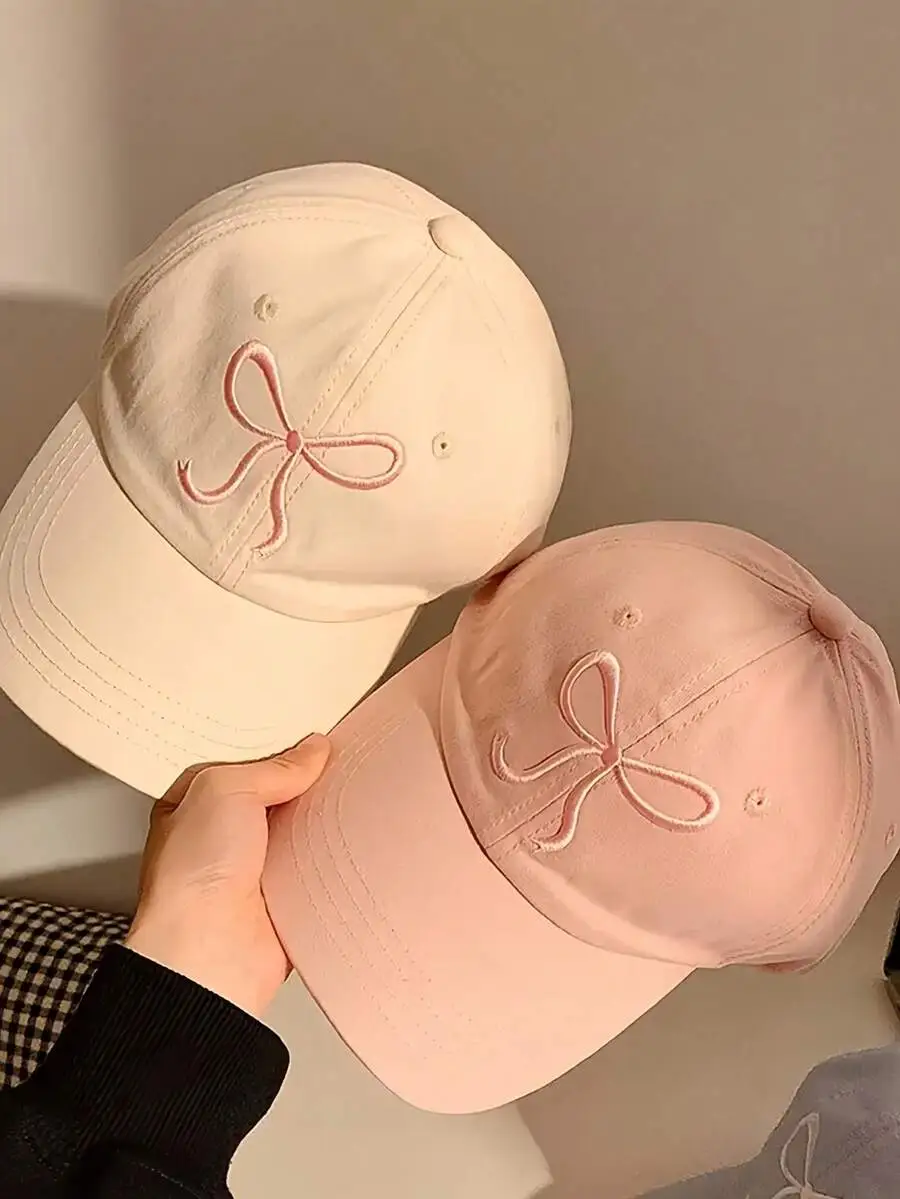キャップ リボン刺繍 ポリエステル 合わせやすい 帽子