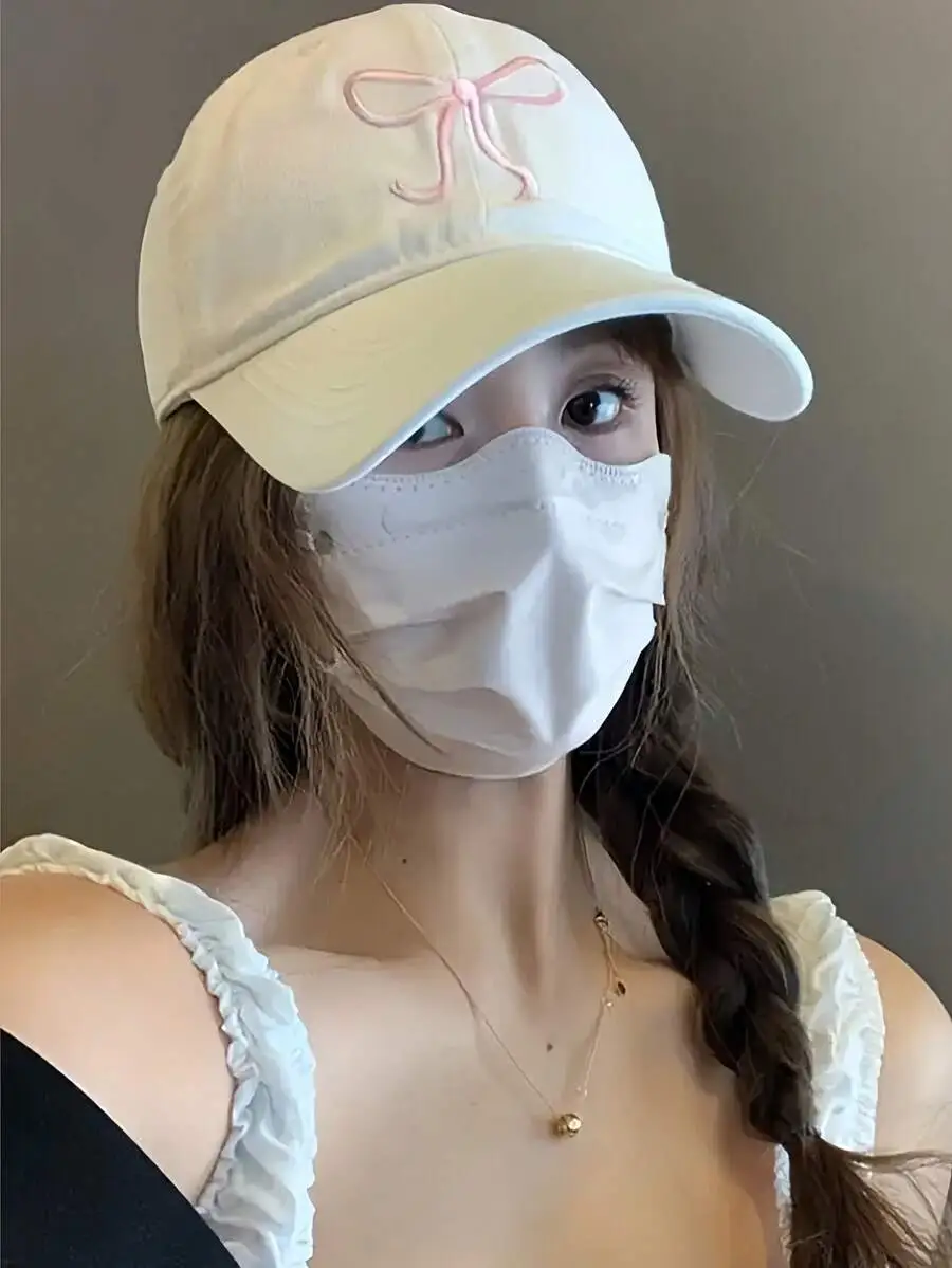 キャップ リボン刺繍 ポリエステル 合わせやすい 帽子