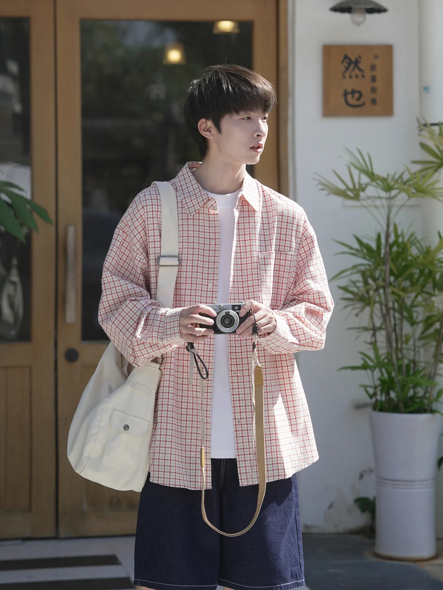 大人気 チェック柄 カジュアル 合わせやすい トレンド シャツ