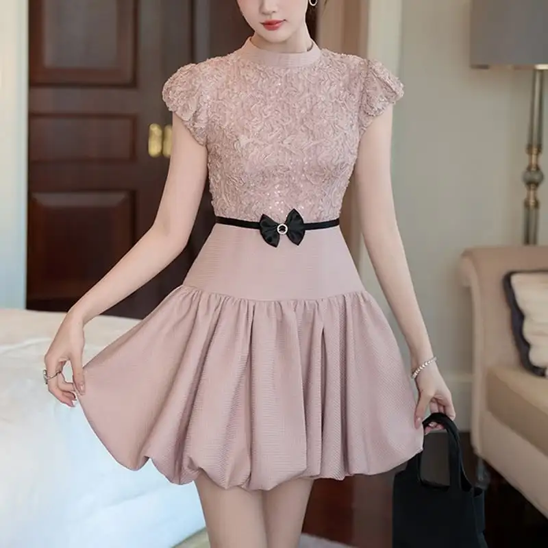 ワンピース スウィート パフスリーブ