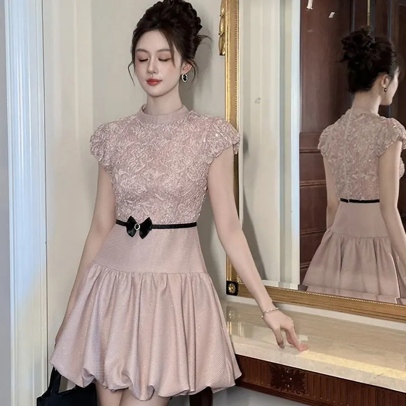 ワンピース スウィート パフスリーブ