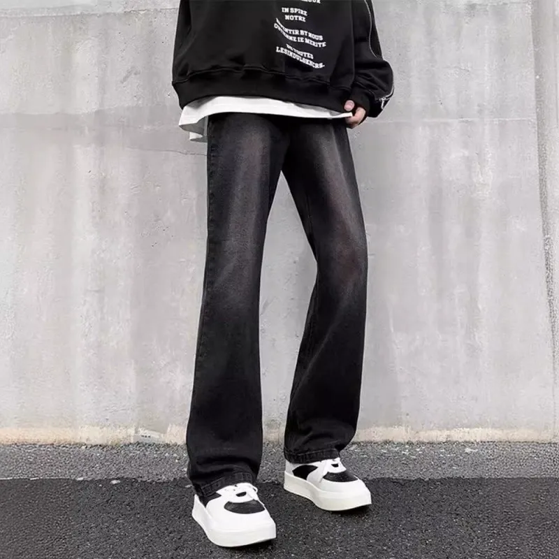 大好評 履きやすい レトロ カジュアル デニムパンツ