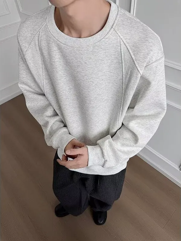 おすすめ ラウンドネック カジュアル 長袖 トップス