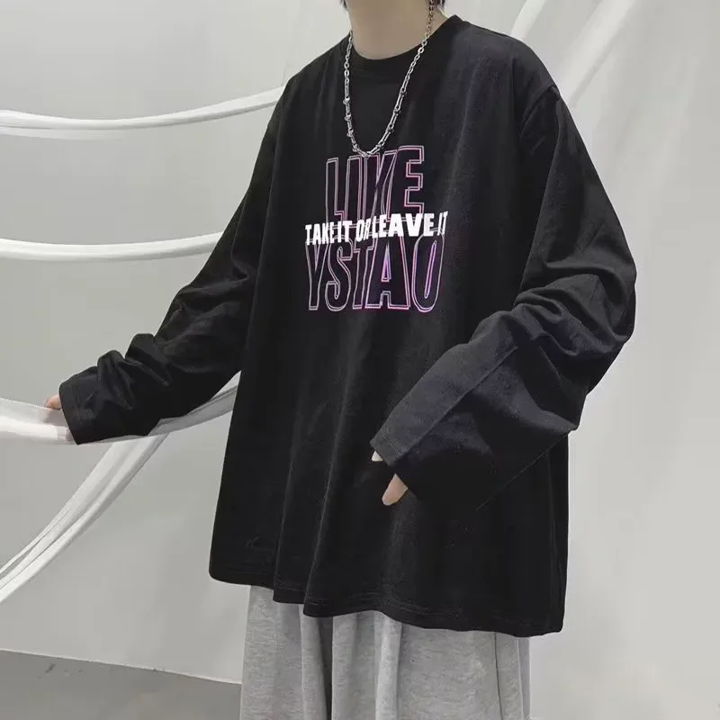 着回し力抜群 ルーズ トレンド 合わせやすい アルファベット 半袖 Tシャツ